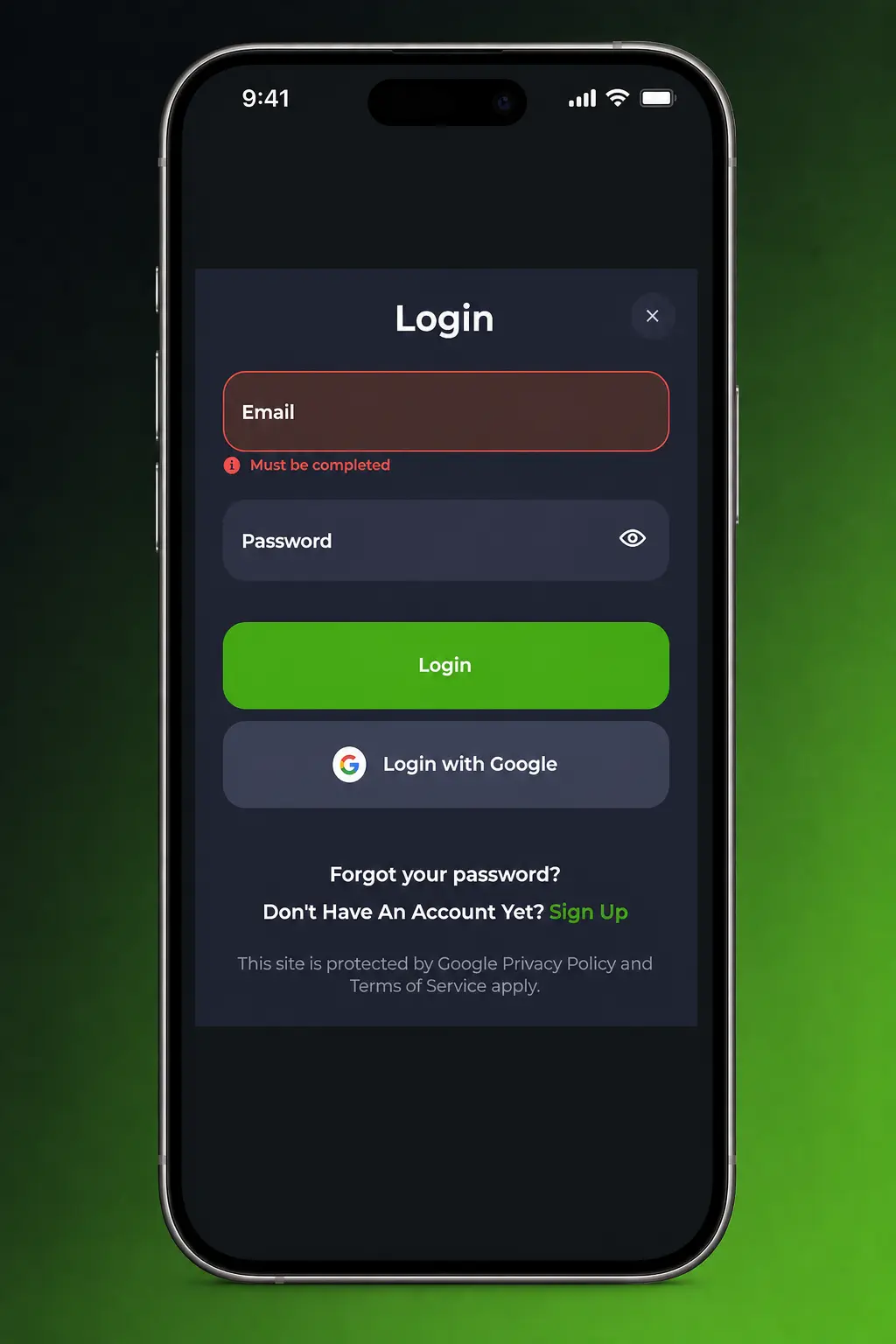 Log in to Your Account