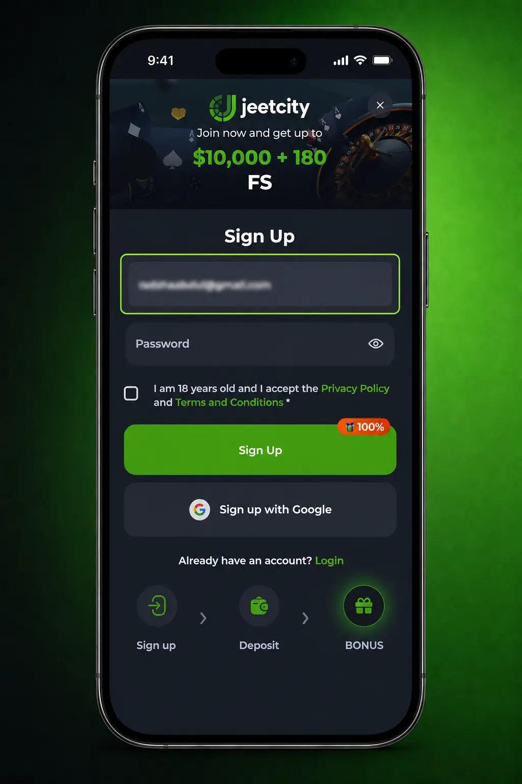 Registration Option